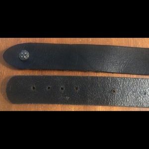 RARE Dries Van Noten leather belt ornate buckle